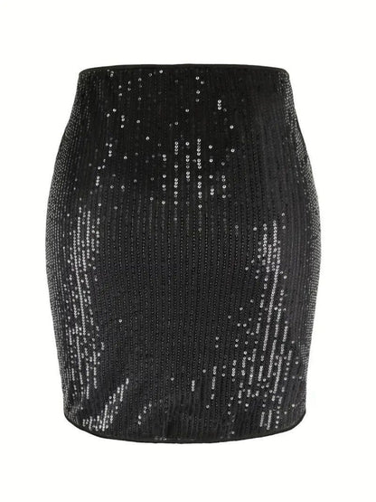 Sequins Sequins Hip-hugging Reunion Skirts