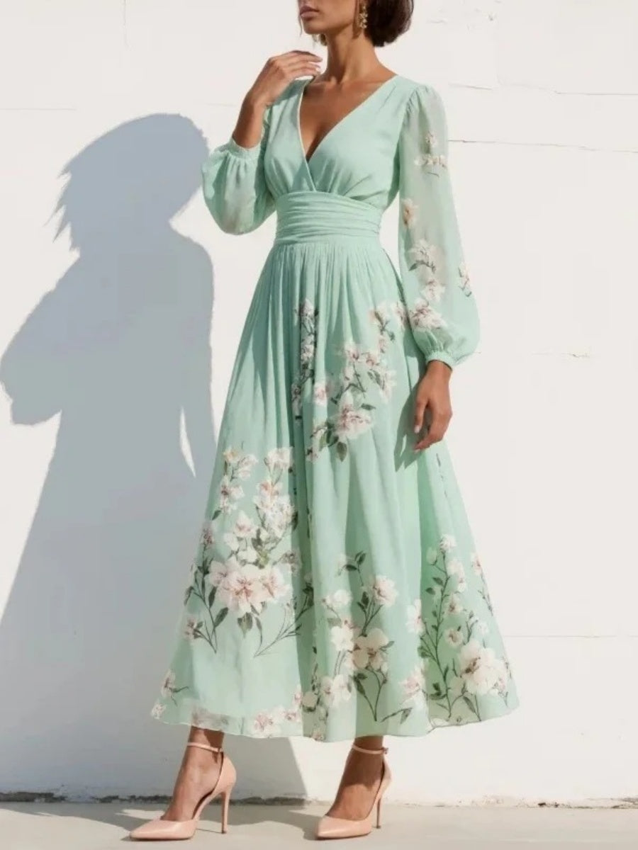 Vacation Formal Dress Printed Maxi Dresses