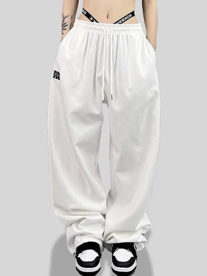 Street Lettering Printed Sweatpants