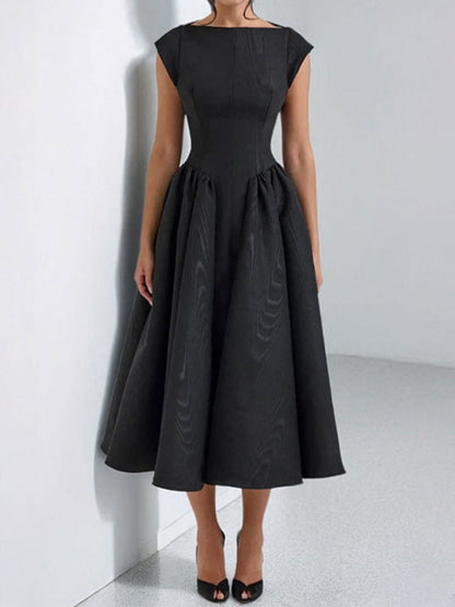Solid Color Sleeveless Sexy Backless Long Dress