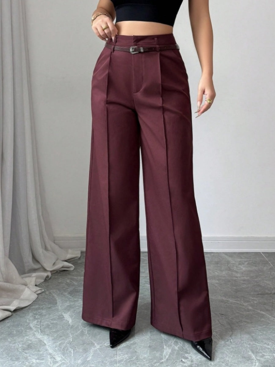 Straight-fit Suit Commuting Pocket Pants