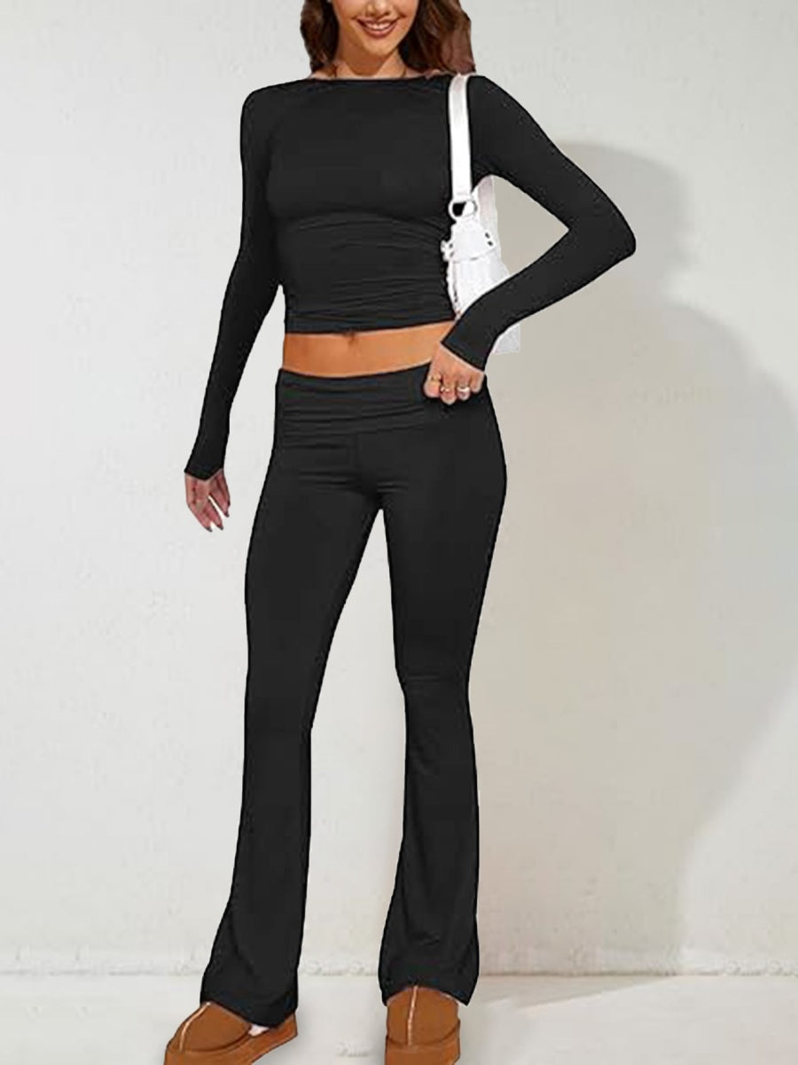 7 Color Round Neck 2-piece Sets