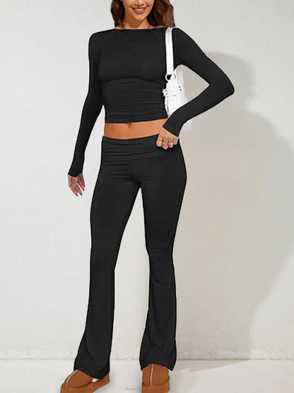7 Color Round Neck 2-piece Sets