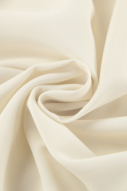 Pleated Ruffle Sleeve Chiffon Blouse