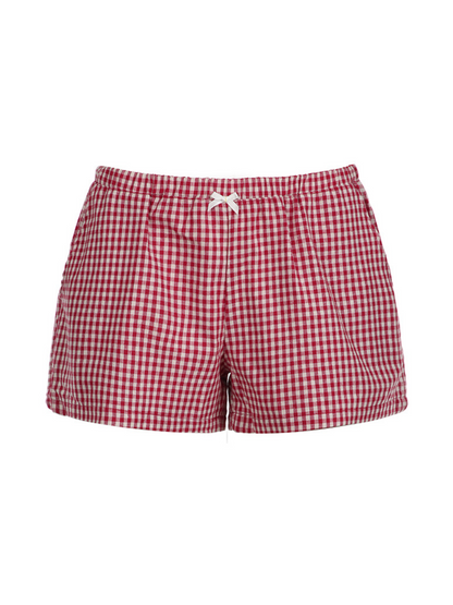 Aluna Plaid Casual Shorts