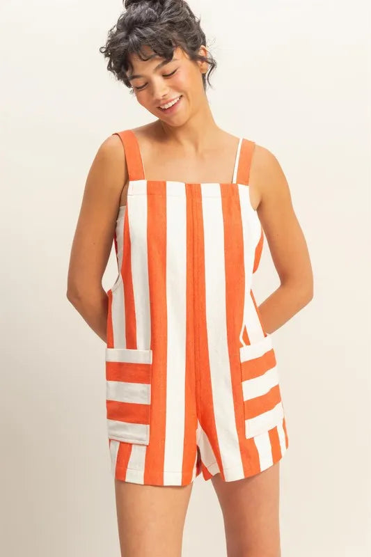 Orange Blossom Romper