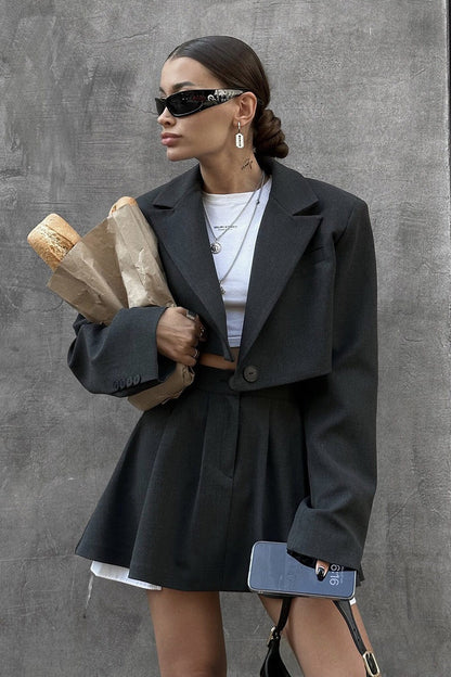 | Mini Skirt and Blazer Set