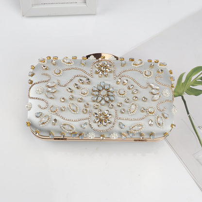 Bead Embroidered Clutch Bag by Braelyn