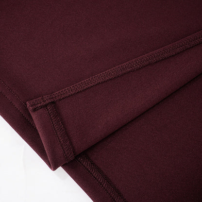 Hudson Maxi Dress With Stole And Gloves - Maroon