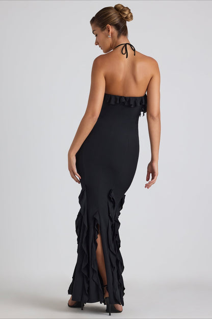Bodycon Ruffle Hem Party Dress