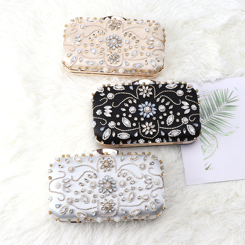 Bead Embroidered Clutch Bag by Braelyn