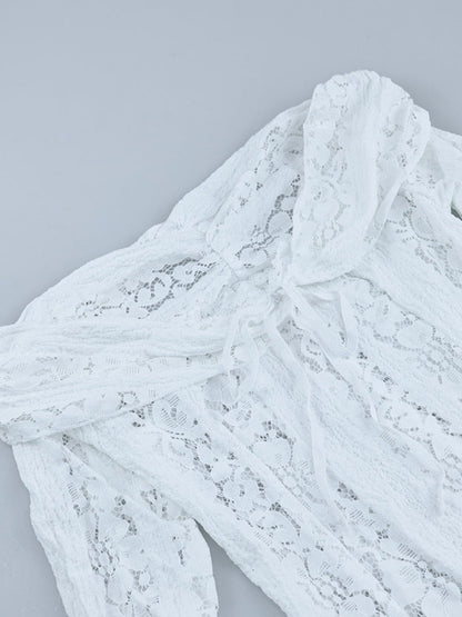 Off-the-shoulder, Fitted Waist, Lace Flared Sleeve Long Dress