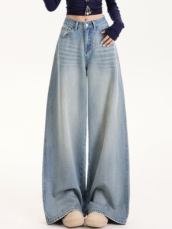 Tencel Loose Wide Leg Boyfriend Jeans