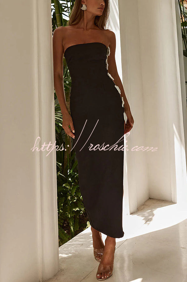 Fashionable Bow Sexy Backless Slim Fit Maxi Dress