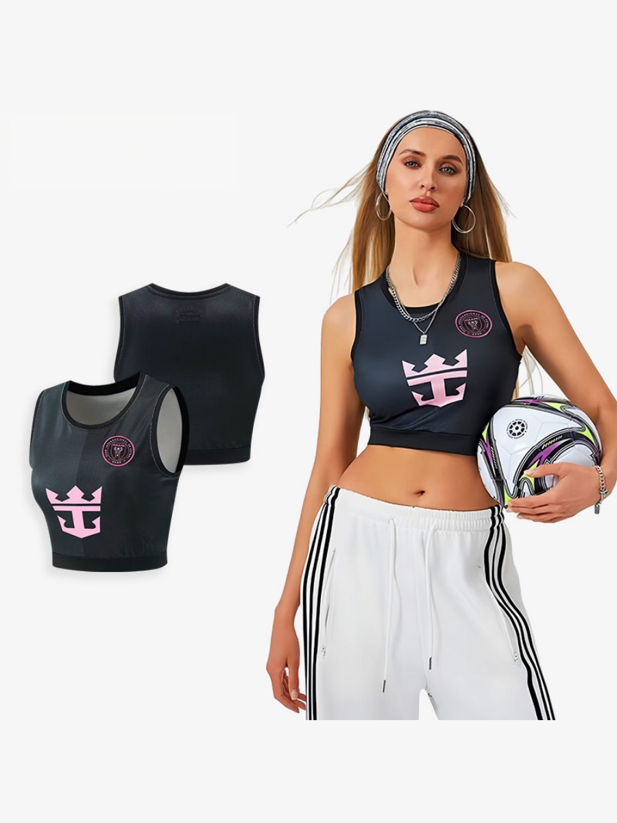 World Cup Football Babes' Crop Top Jersey – Short-Sleeve Sports Tank