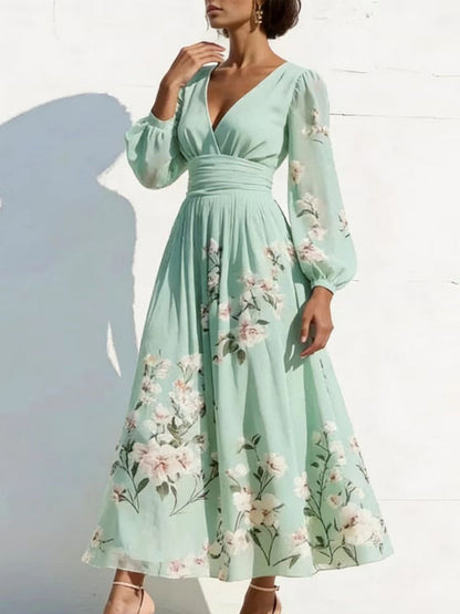 Vacation Formal Dress Printed Maxi Dresses