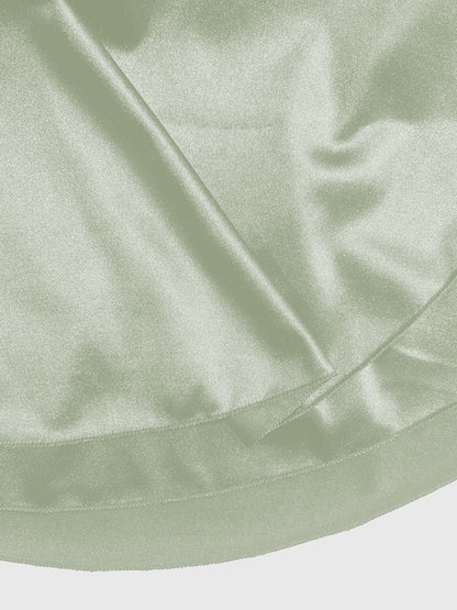 V-neck Camisoles Satin Mini&Short Dresses