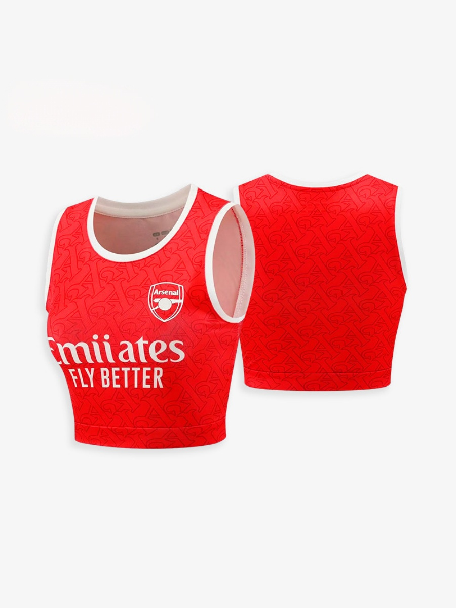 World Cup Football Babes' Crop Top Jersey – Short-Sleeve Sports Tank
