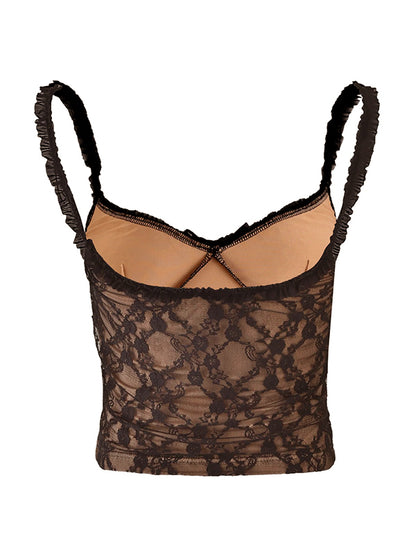 Lace Backless Cami Top