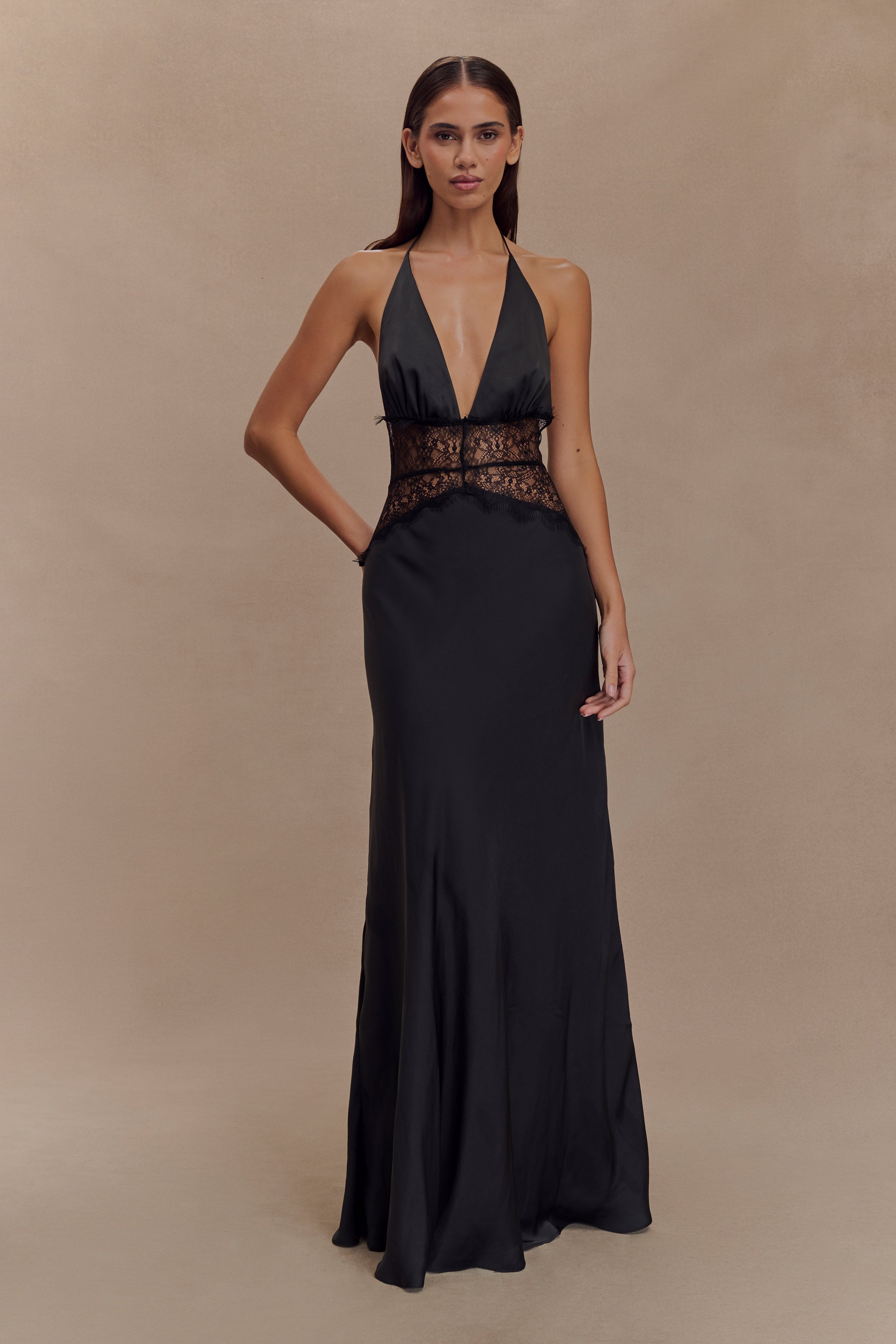 Lucy | Lace & Satin Dress – Holyprettygal