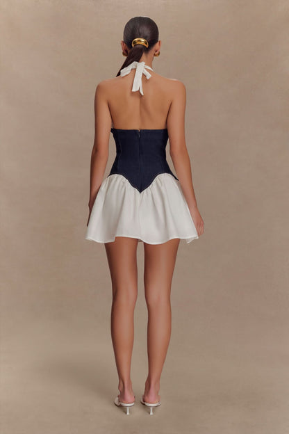 DENISE | HALTER MINI DRESS