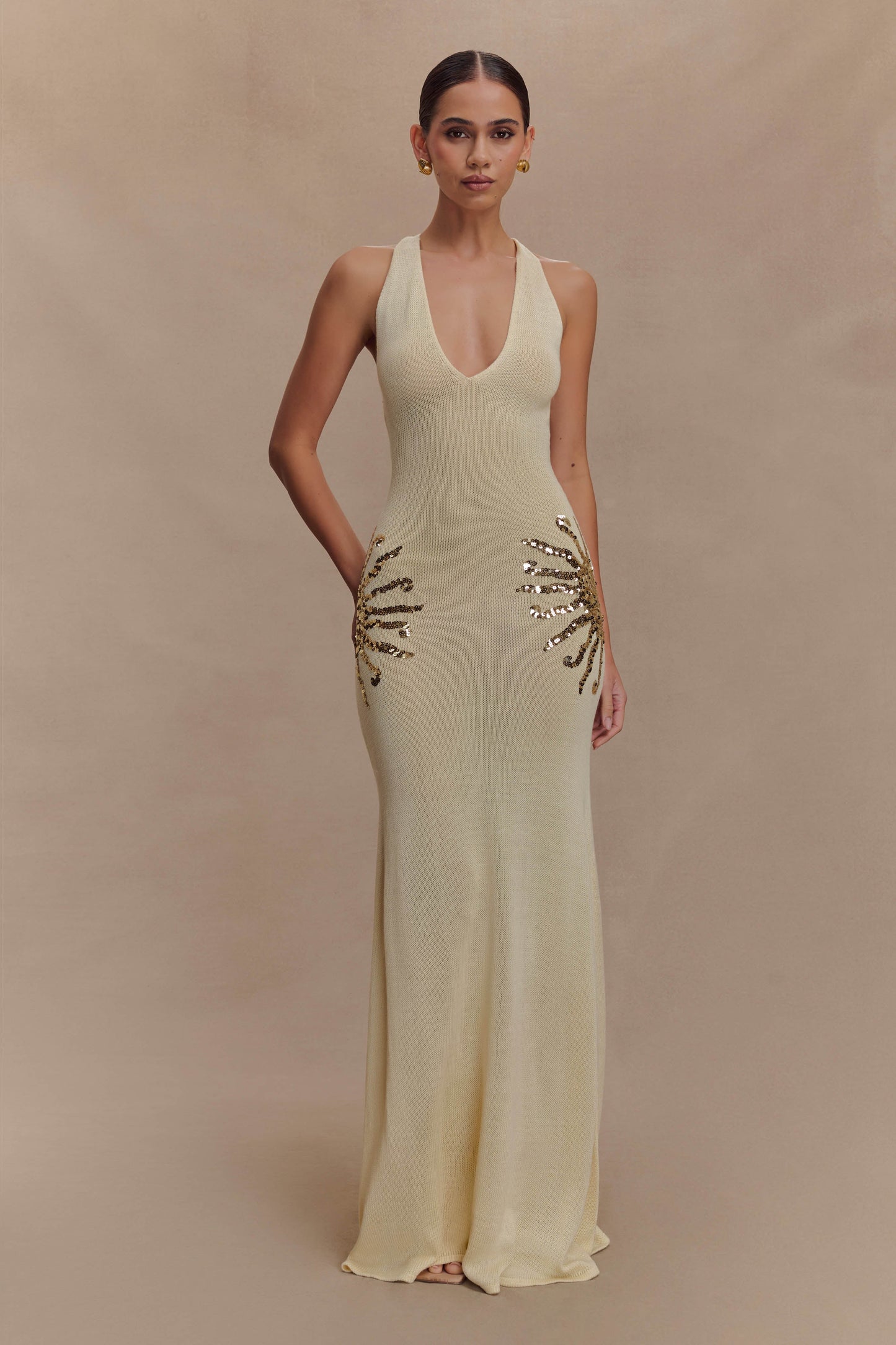 Alissa Sequin Maxi Dress