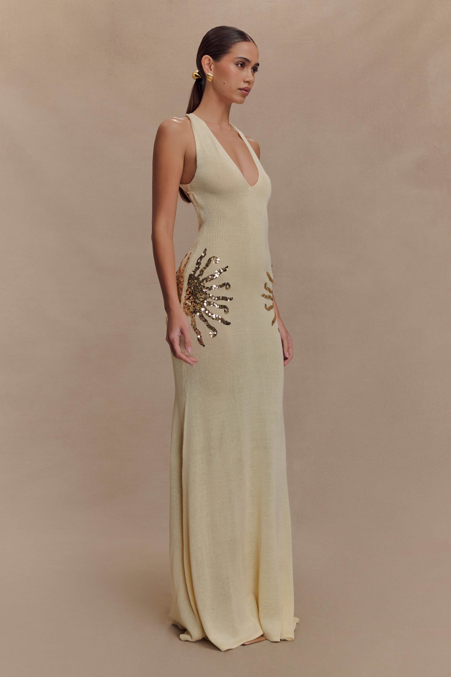 Alissa Sequin Maxi Dress