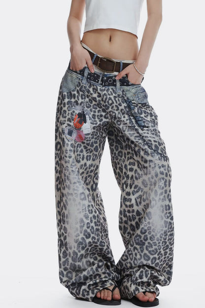 Vintage Double Waist Denim Jeans