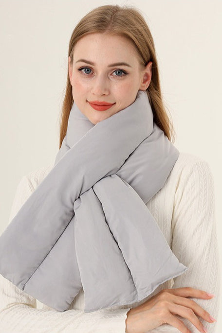 Thick Ribbed Long Neck Warmer Scarf