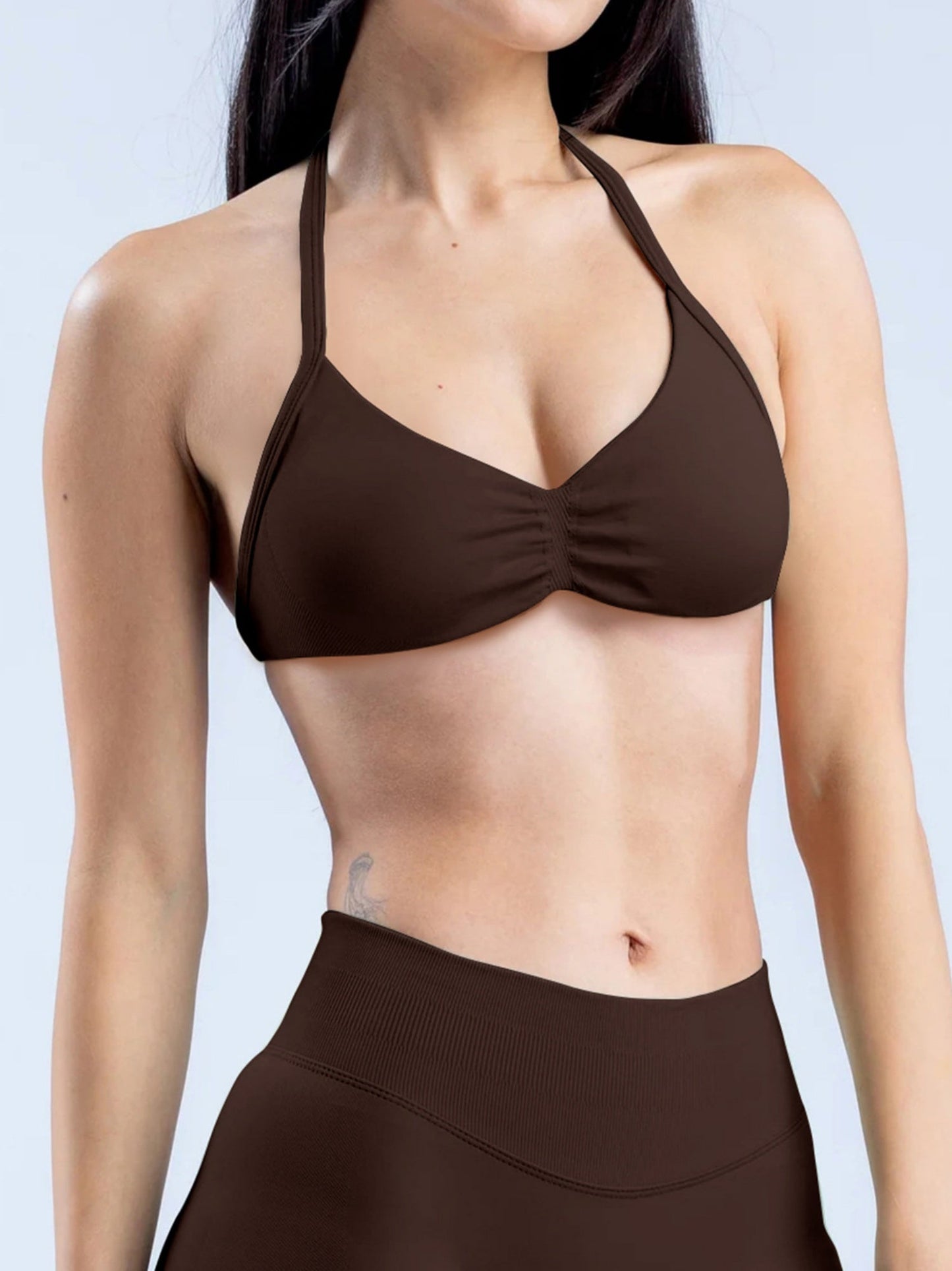 Seamless Halter Bra Beautiful Back Yoga Underwear Vest