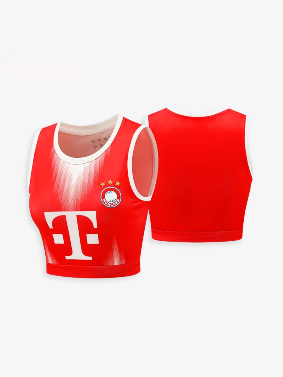 World Cup Football Babes' Crop Top Jersey – Short-Sleeve Sports Tank