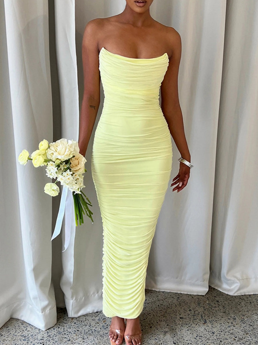 Halter Neck Asymmetrical Skirt, Stylish And Elegant, Fitted High-waisted Backless Long Skirt