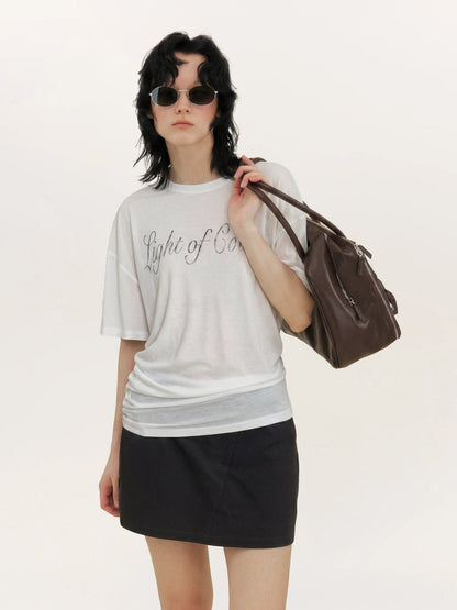 Creative Asymmetrical Print Top