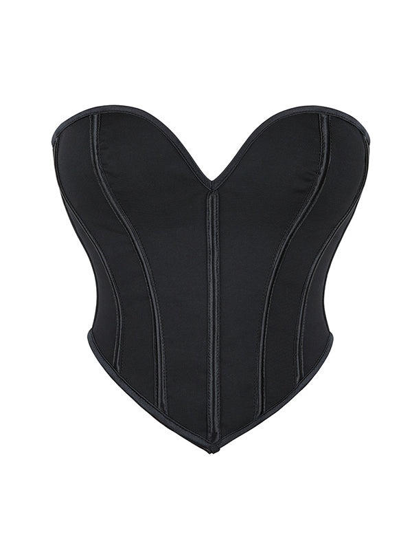 Mesh Breathable Heart Shaped Corset Top