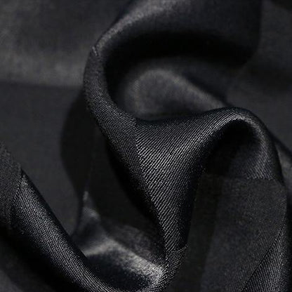 French o neck silk dresses Fabrics black Maxi Dress summer