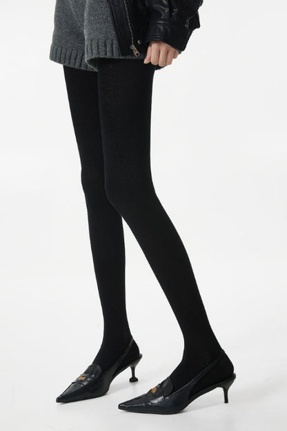 High Waist Knit Moisture Wicking Compression Tights
