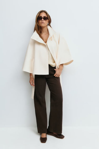 Serena Belted Cape Coat