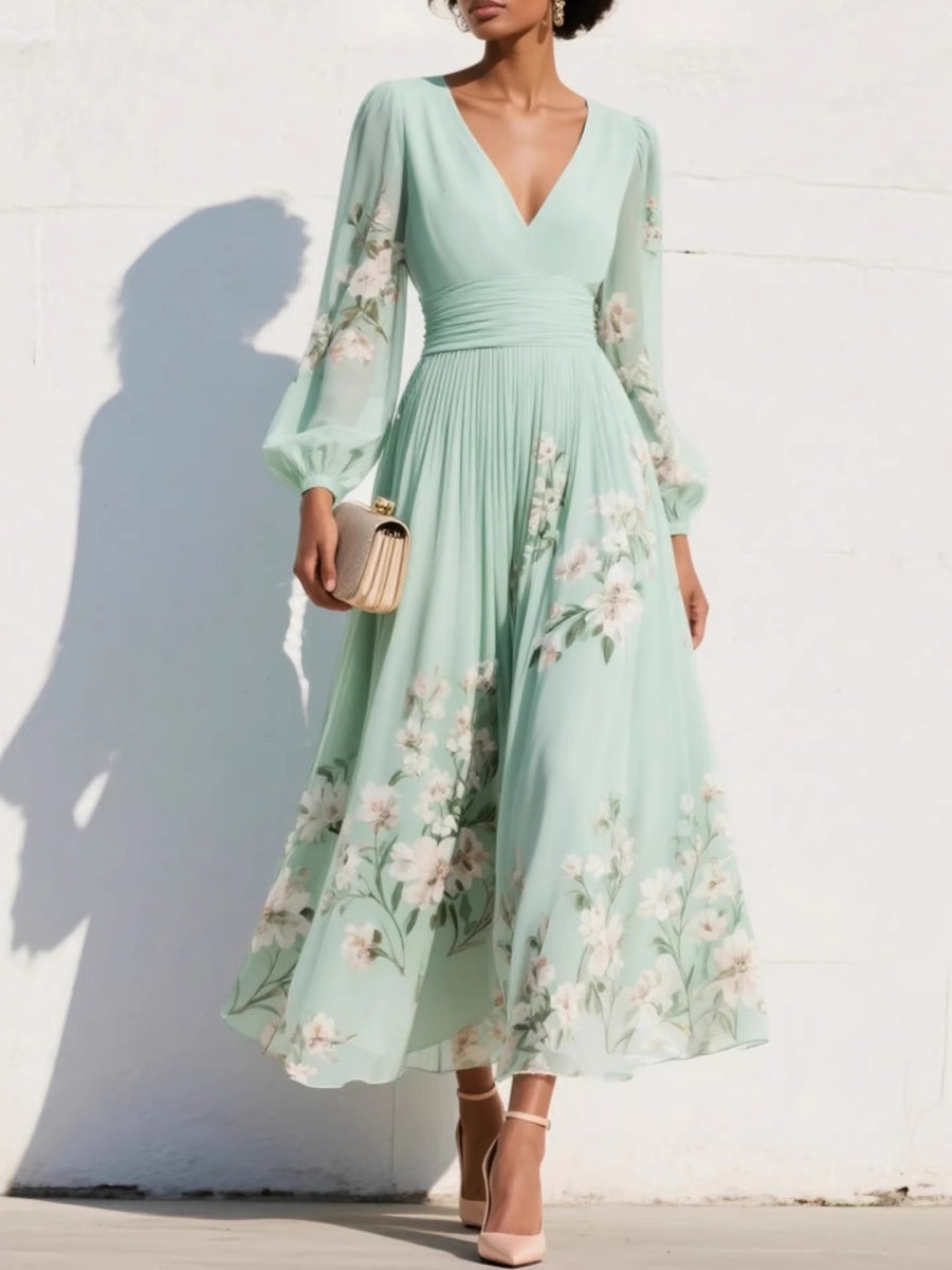 Vacation Formal Dress Printed Maxi Dresses