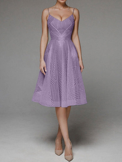 Embroidered Sleeveless Midi Dress