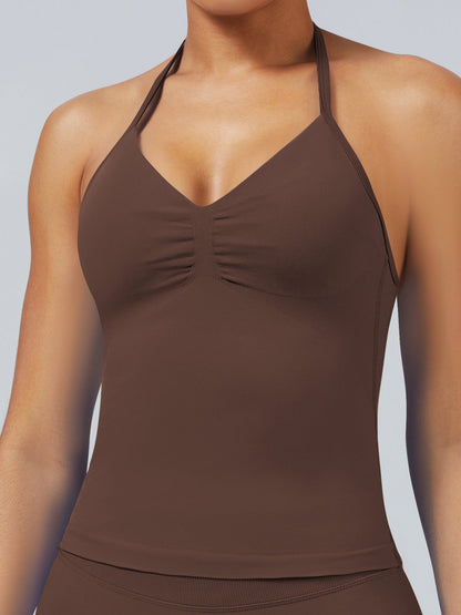 Seamless With Breast Pads Beautiful Back Fitness Exercise Yoga Tank Top
