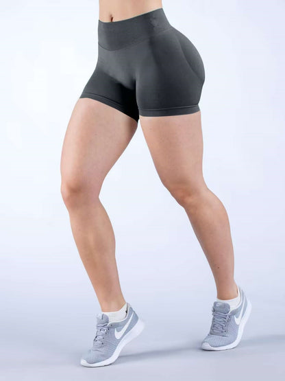 Seamless High-waisted Hip Lift Exercise Yoga Shorts
