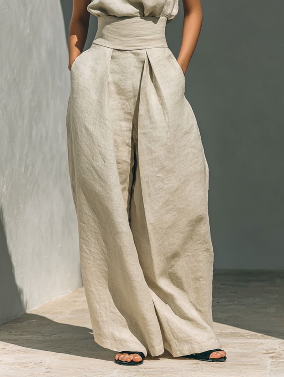 The Maria Set - Wide-Leg Trousers & Top