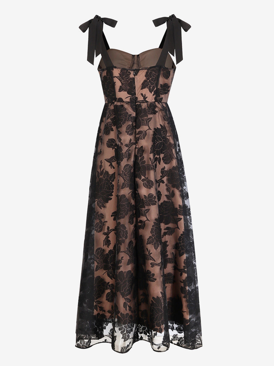 A-Line Dress Sweetheart Neckline Sleeveless Party Prom Maxi Dresses