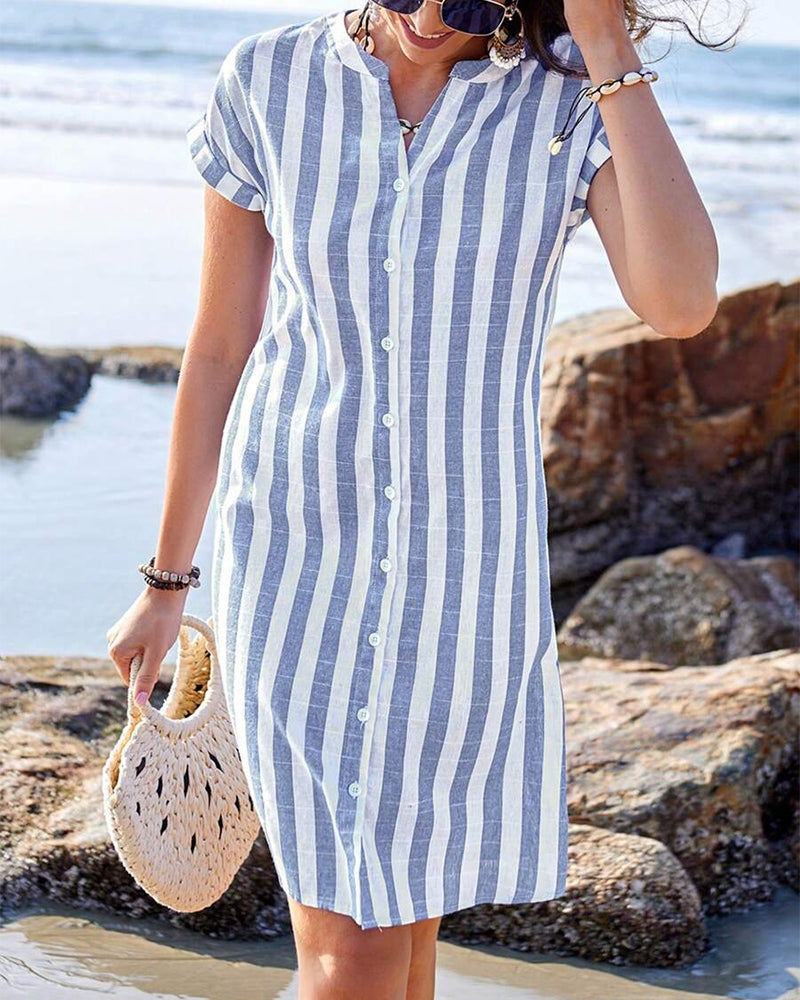 Pamela™ | Elegant Striped Dress