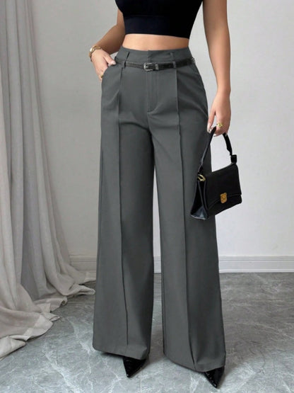Straight-fit Suit Commuting Pocket Pants
