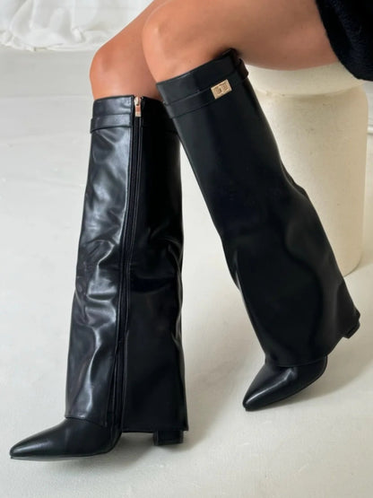 The Emily — Thigh-High Boots with Buckle Detail