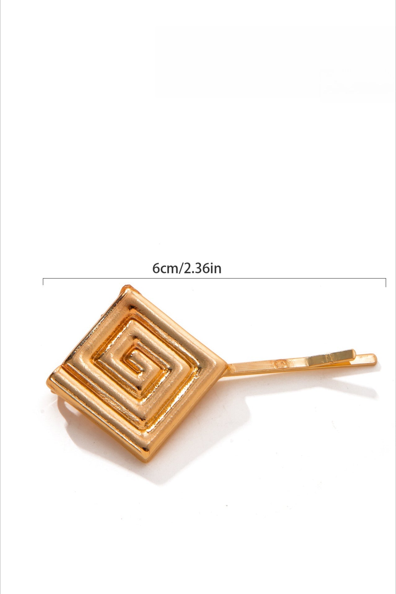2-Piece Guilloche Design Braid Accent Hairpin Set