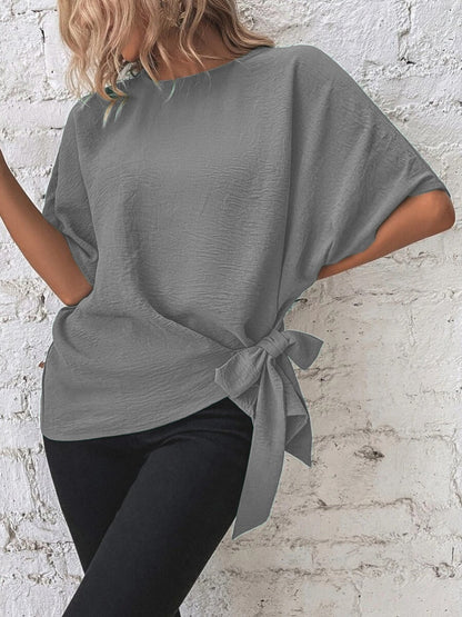 Batwing Sleeve Loose Casual Short-sleeved T-shirt