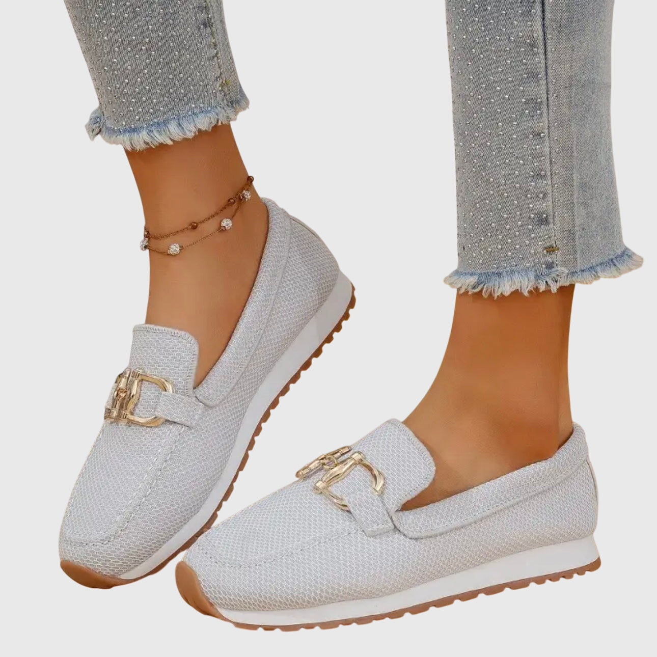 The Susana — Comfort Loafers with Gold Detail