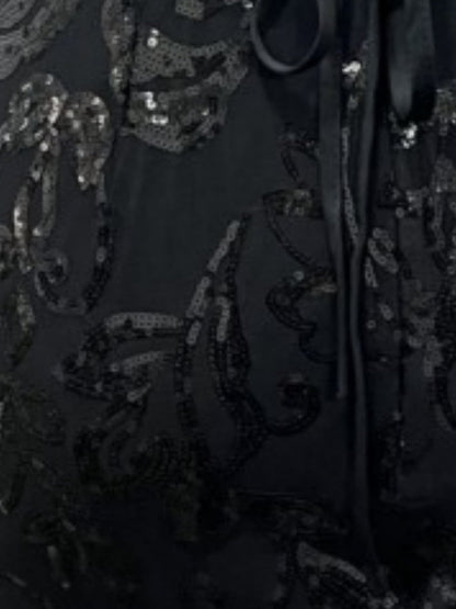 Sequins Backless Sexy Camisoles Formal Dress Mini&Short Dresses